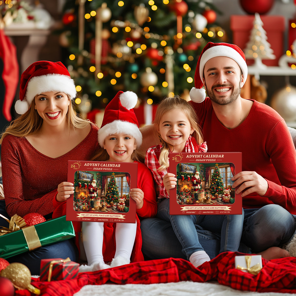 Weihnachtshaus Adventskalender Puzzle 1000 Stücke