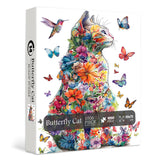 Butterfly Cat Jigsaw Puzzle 1000 Pieces