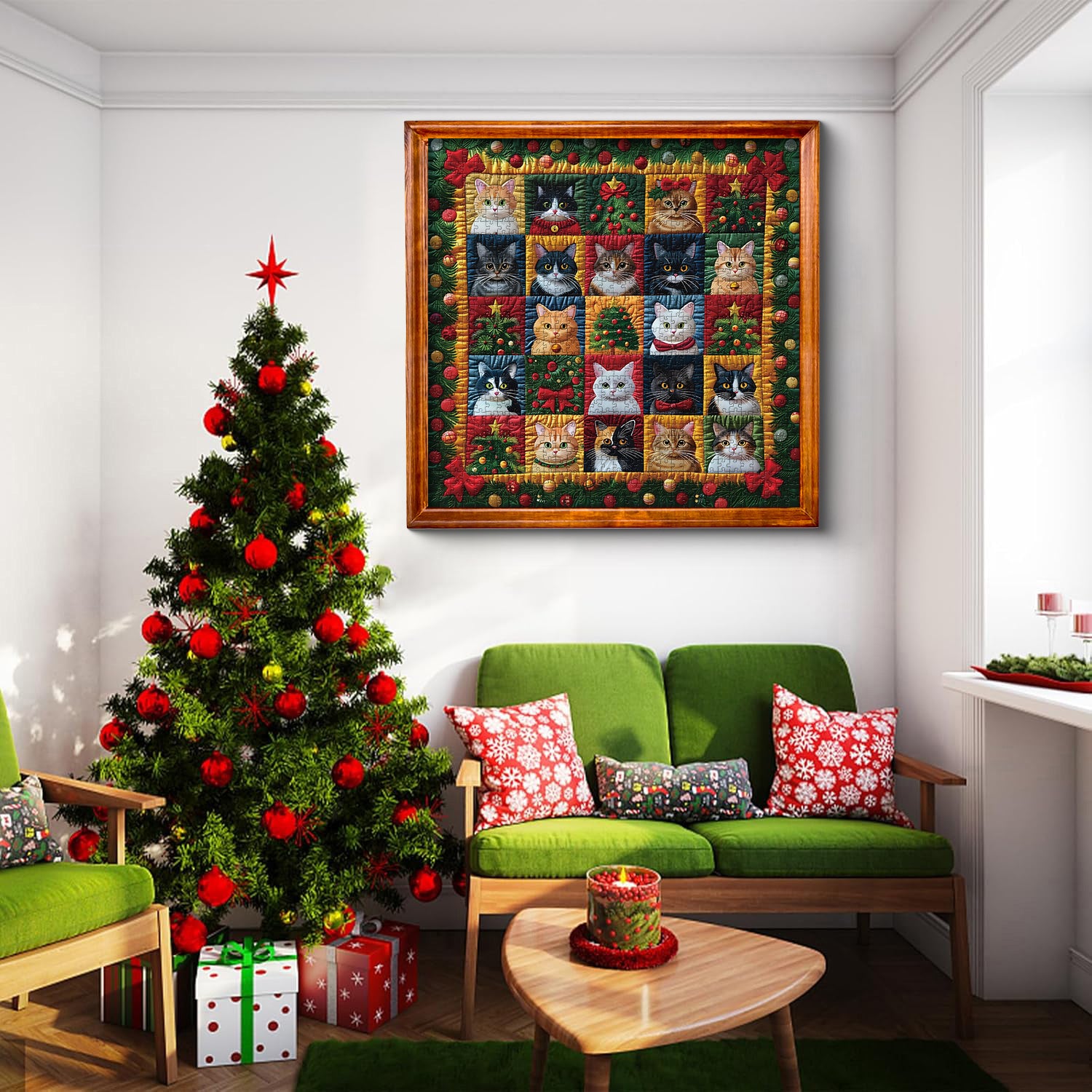 Christmas Cats Jigsaw Puzzle 1000 Pieces