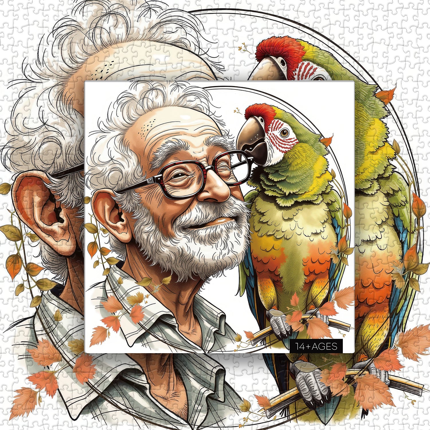 Parrot Whisper Jigsaw Puzzle 1000 Pieces