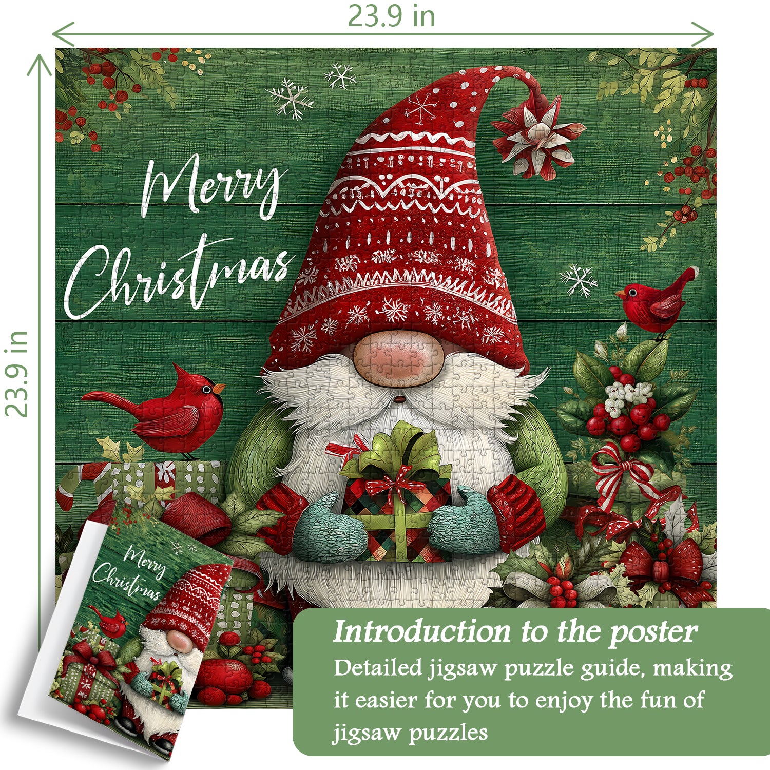 Christmas Gnome Jigsaw Puzzle 1000 Pieces