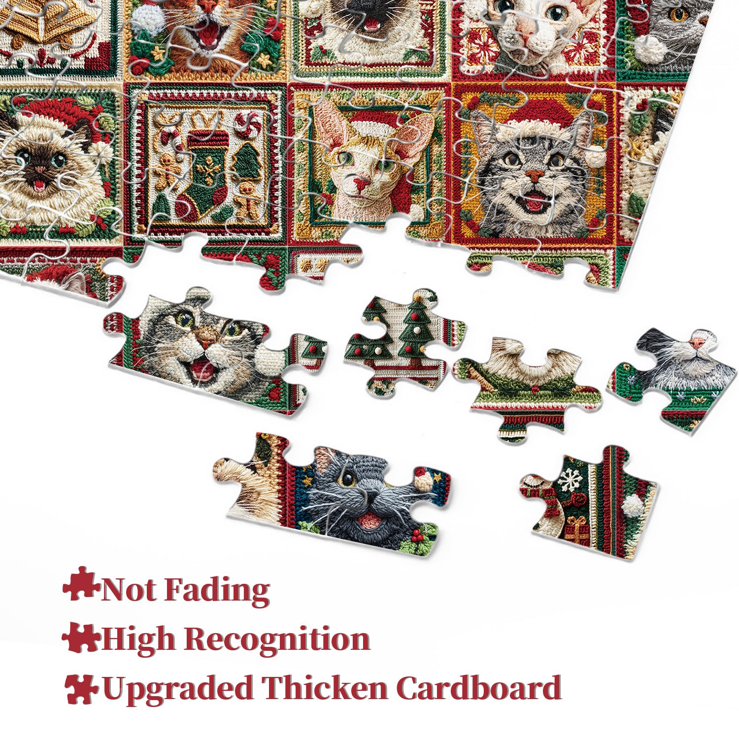 Christmas Cats Jigsaw Puzzle 1000 Pieces