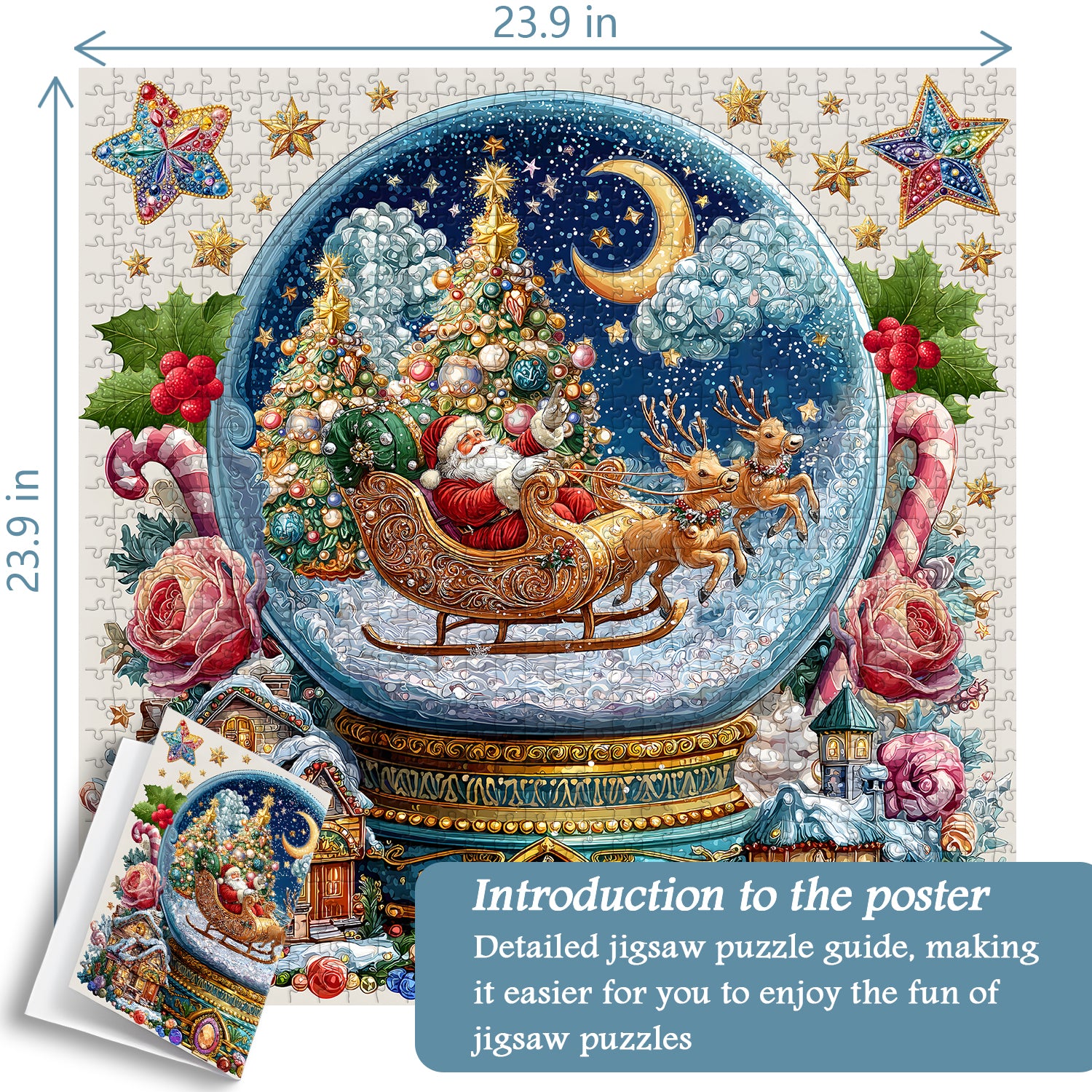 Christmas Crystal Ball Jigsaw Puzzle 1000 Pieces