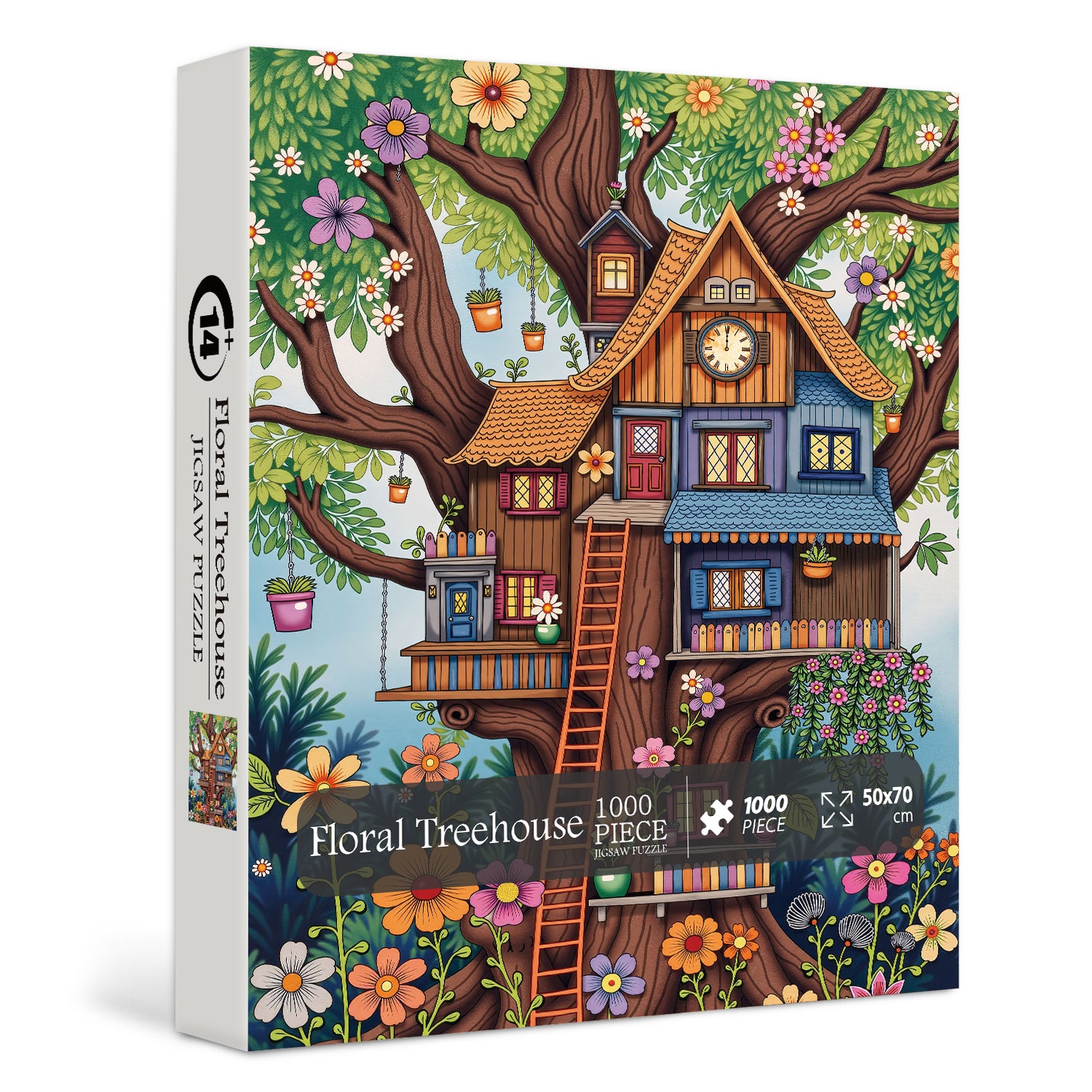 Floral Treehouse Jigsaw Puzzle 1000 Pieces
