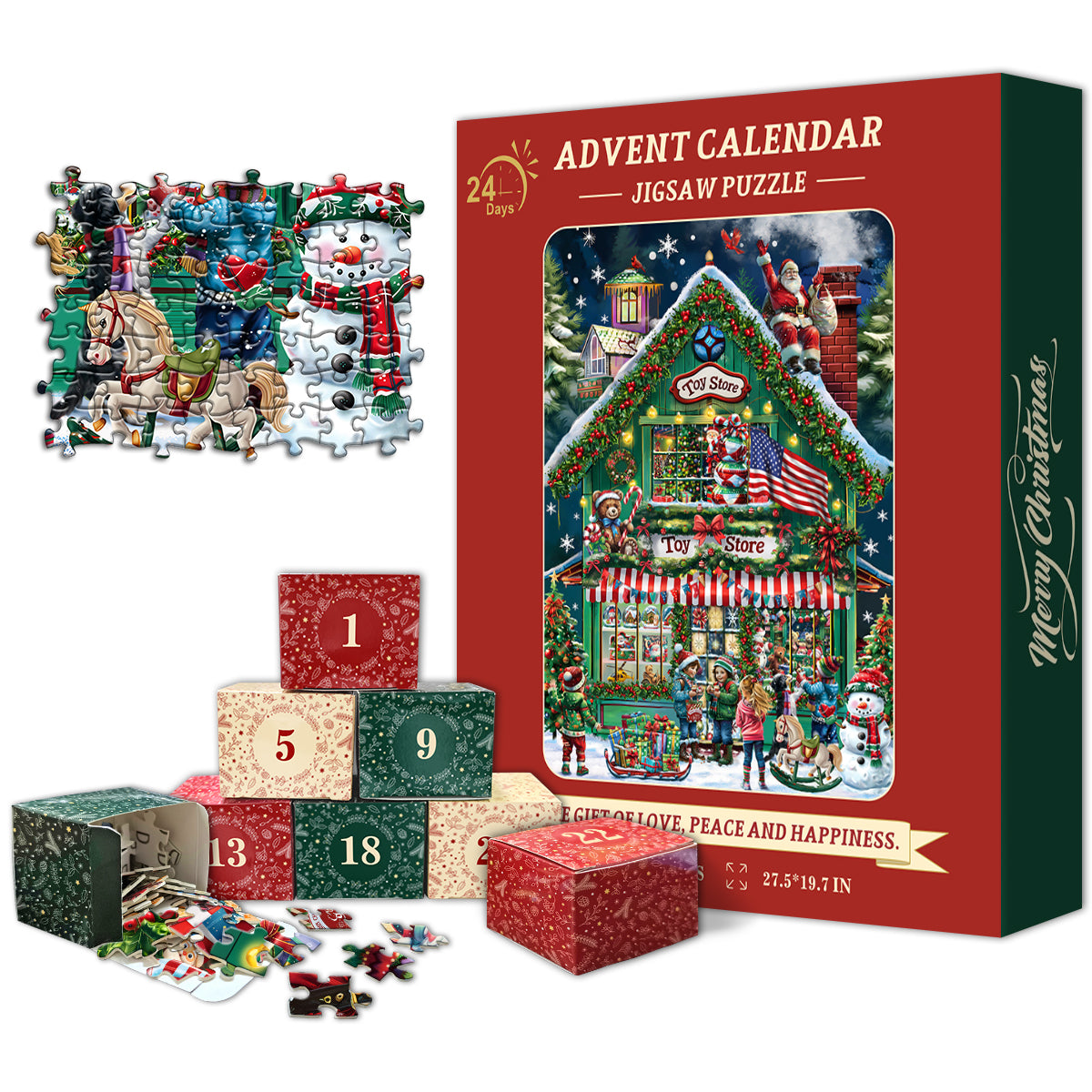 Christmas Store Advent Calendar Jigsaw Puzzle  1000 Pieces