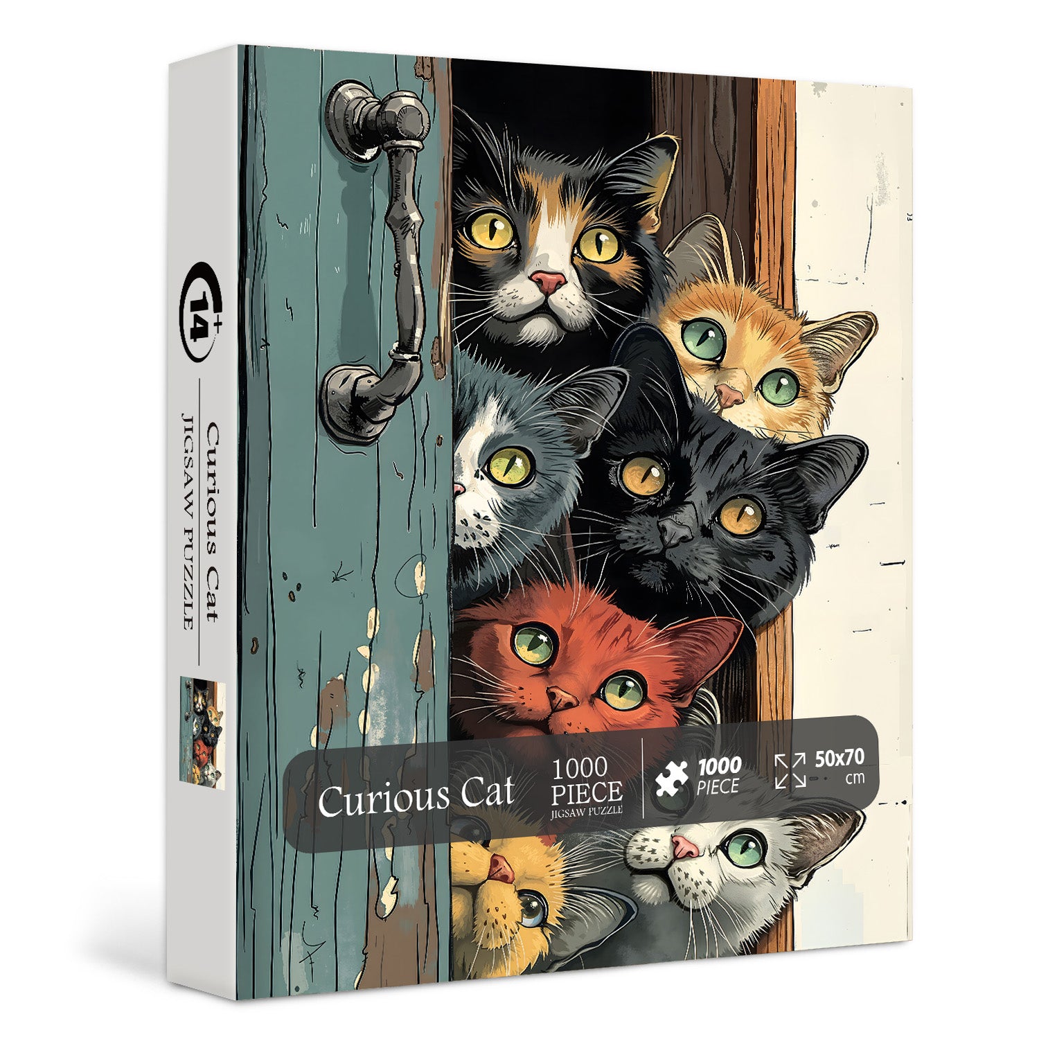 Curious Cat Jigsaw Puzzle 1000 Pieces
