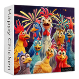 Happy Chicken Jigsaw Puzzle 1000 stuks
