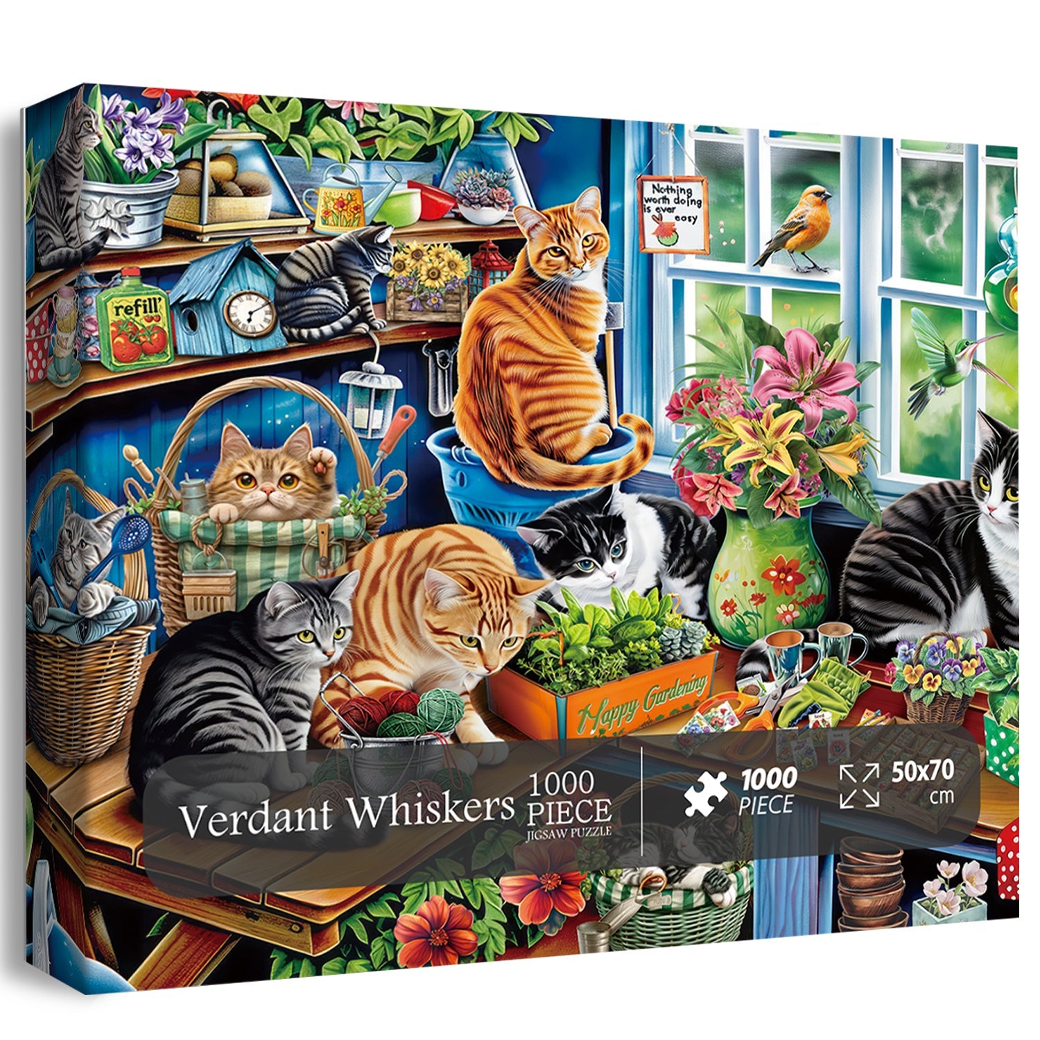 Puzzle puzzle di baffi verdeggianti 1000 pezzi