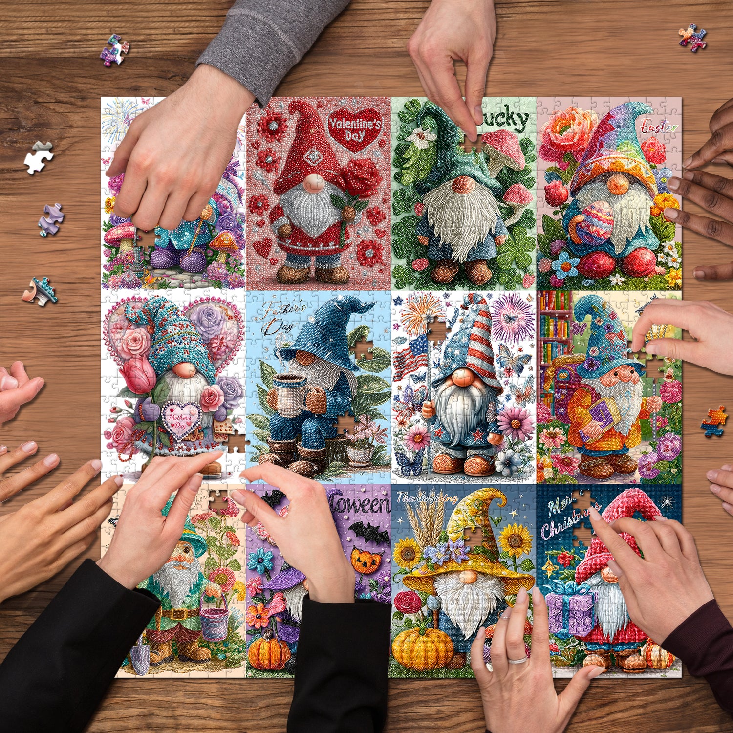 The Festival Gnomes Puzzle 1000 Pieces