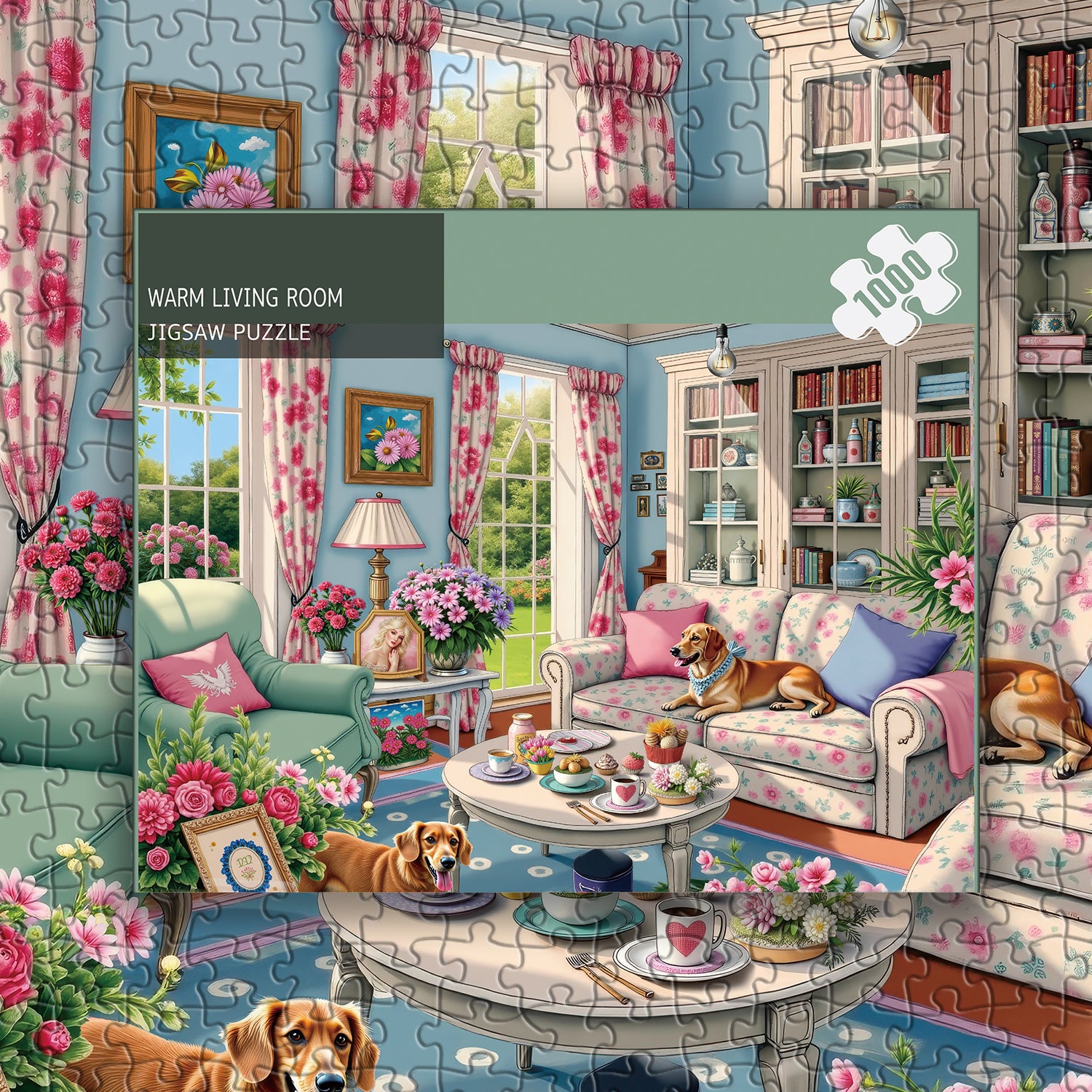 Warm Living Room Jigsaw Puzzle 1000 Pieces