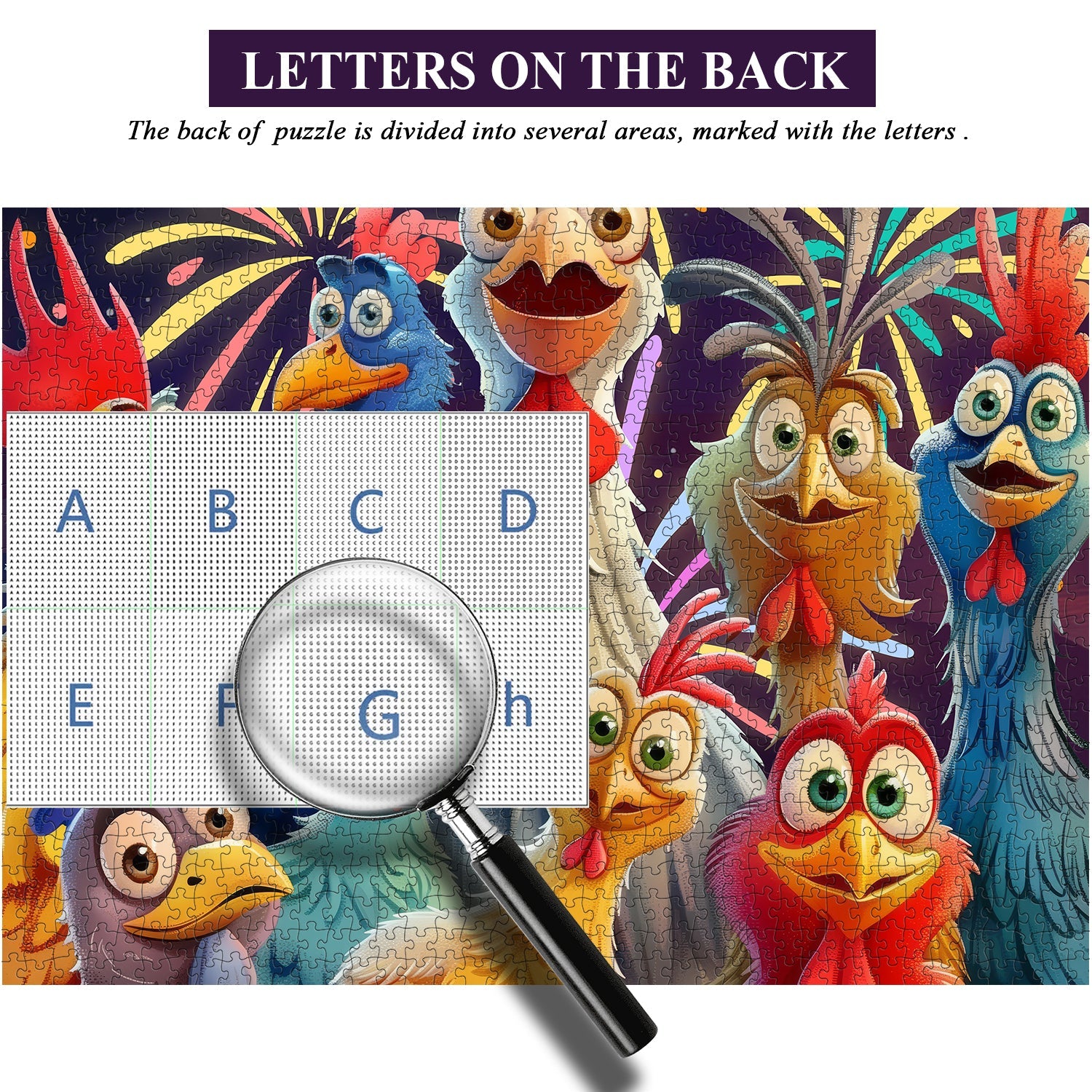 Happy Chicken Jigsaw Puzzle 1000 stuks