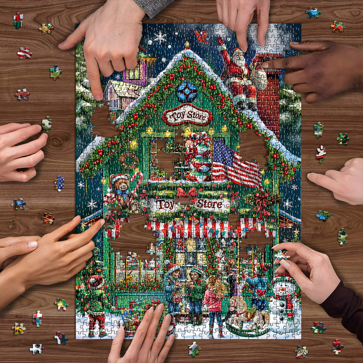 Christmas Store Advent Calendar Jigsaw Puzzle  1000 Pieces
