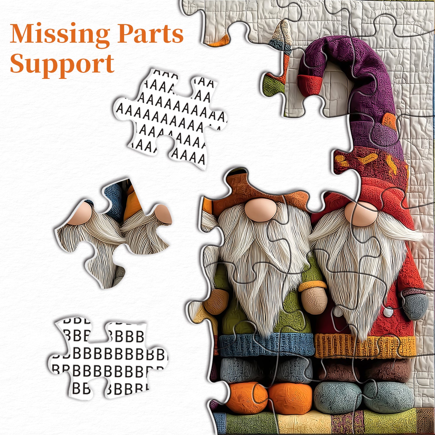 Colorful Gnomes Jigsaw Puzzle 1000 Pieces