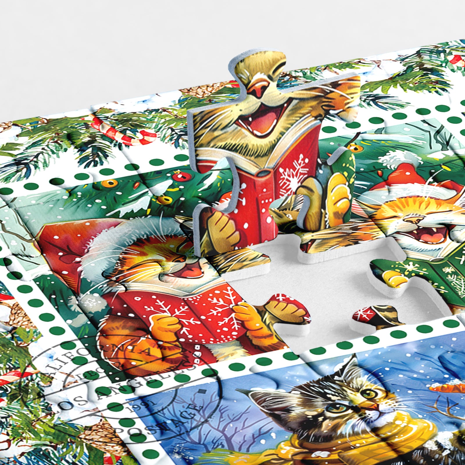Calendario Avvento Calendario per i gatti di Natale 1000 pezzi 1000 pezzi