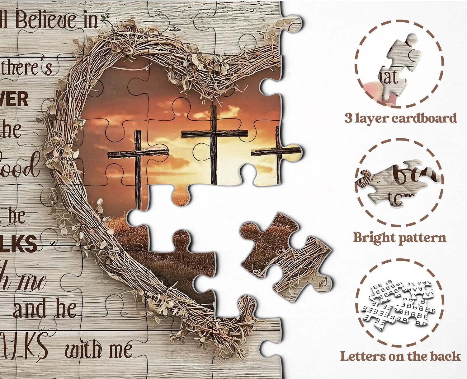 Love Cross Jigsaw Puzzle 1000 Pieces