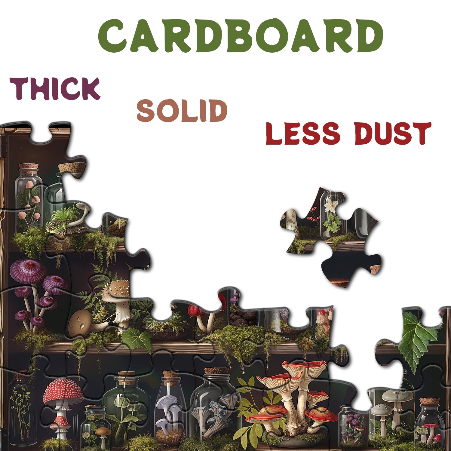 Bookshelf Mushroom Forest Jigsaw Puzzle 1000 Pieces