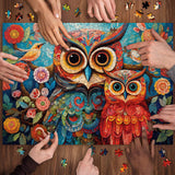 Floral Owl Jigsaw Puzzle 1000 Pieces