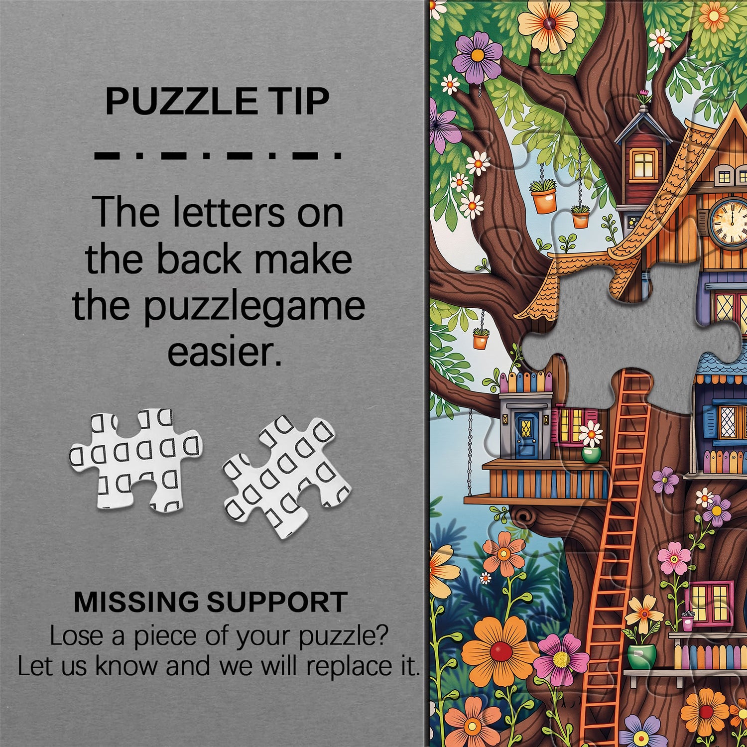 Floral Treehouse Jigsaw Puzzle 1000 Pieces