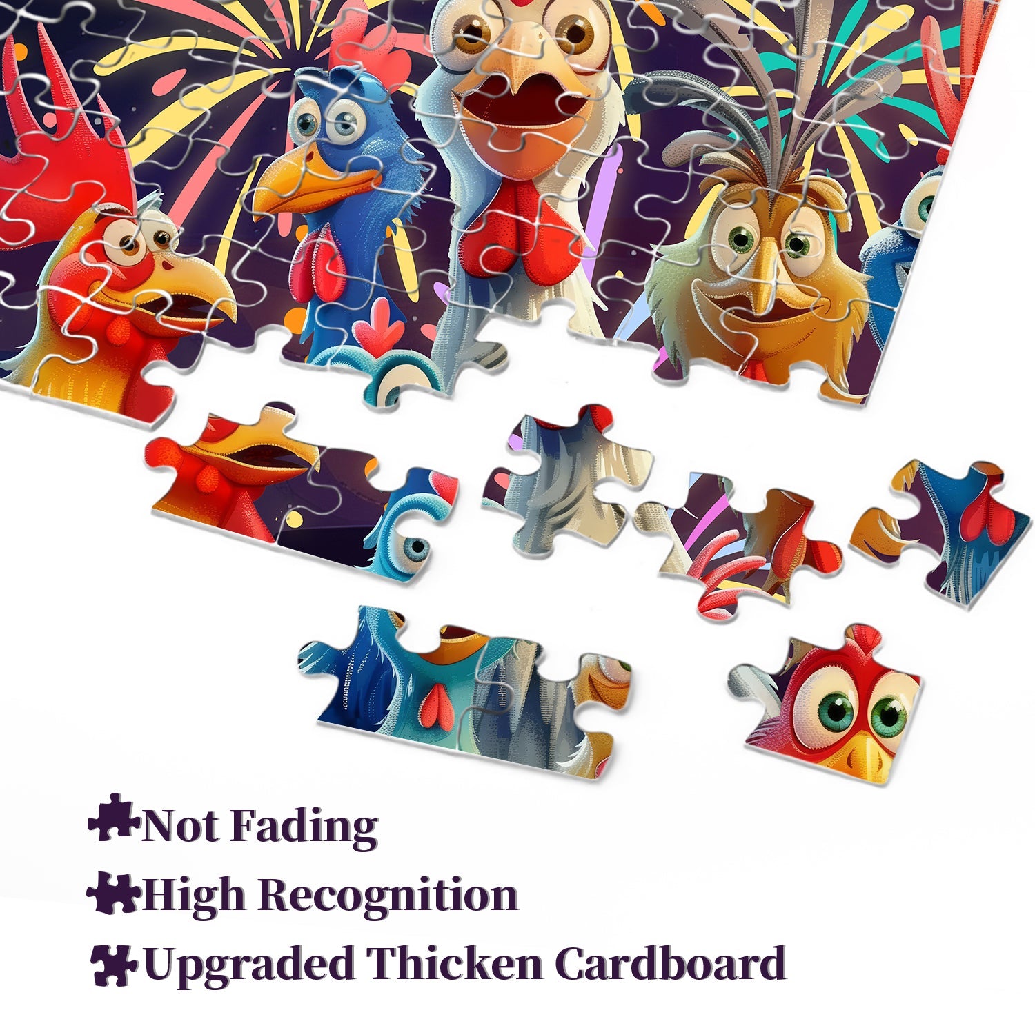 Happy Chicken Jigsaw Puzzle 1000 stuks