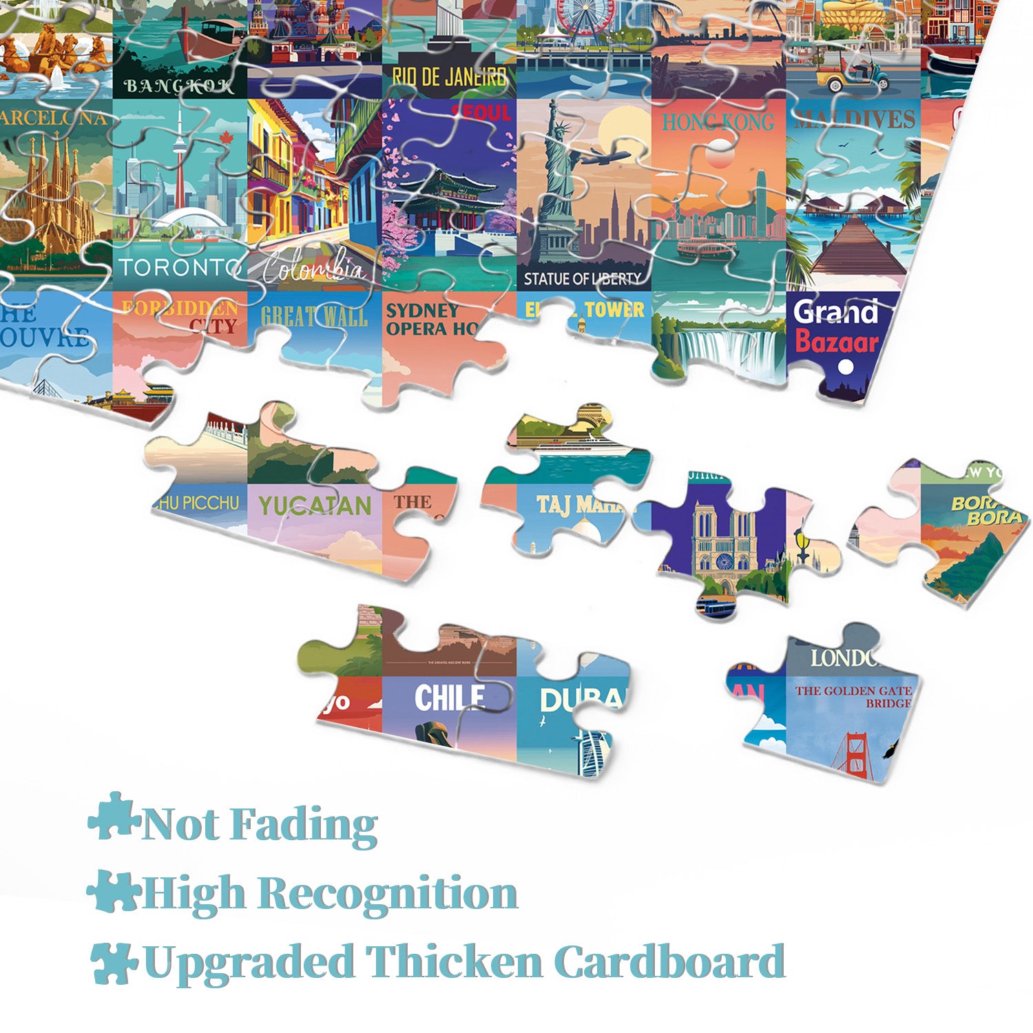 World Landmarks Jigsaw Puzzle 1000 Pieces