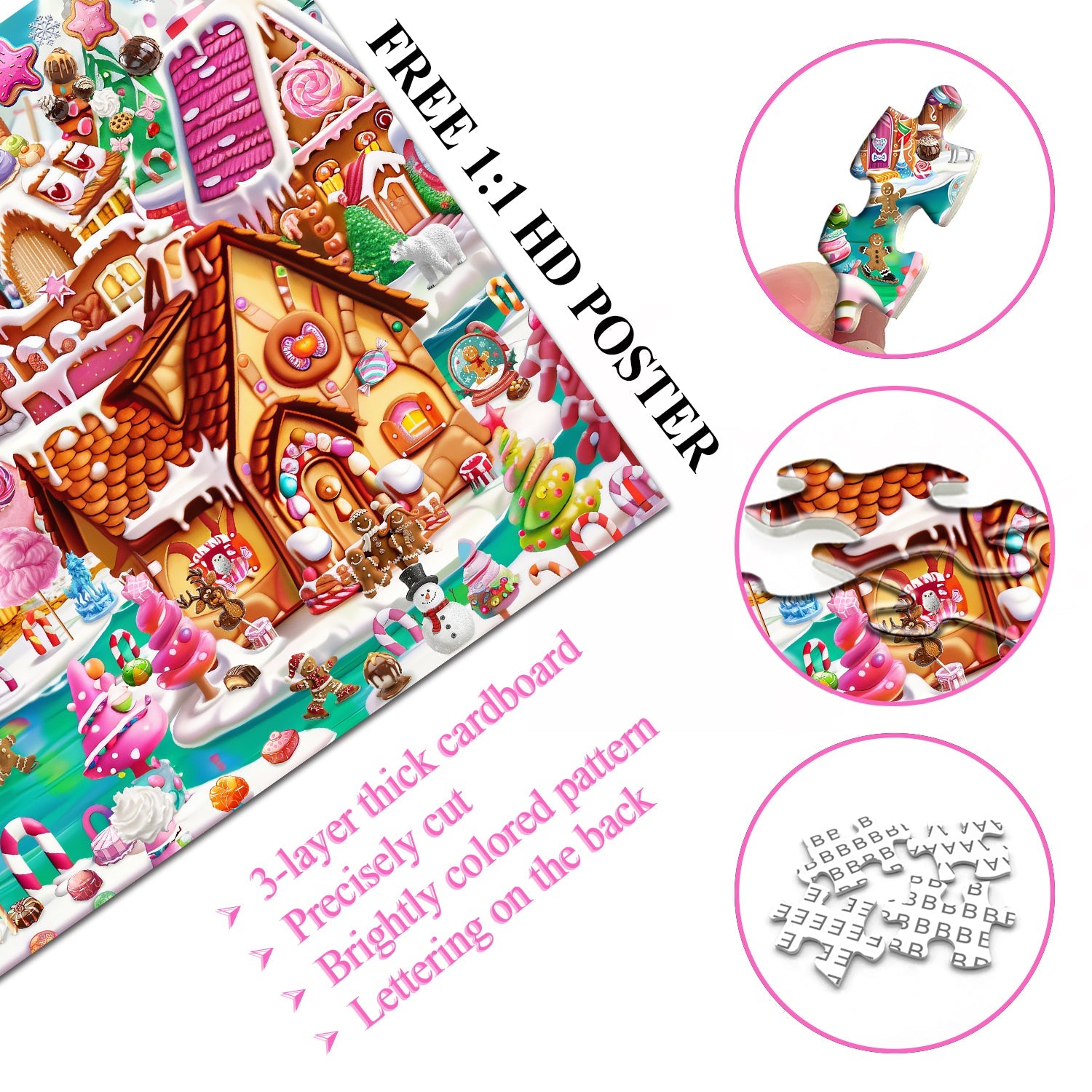 Candy Town Jigsaw Puzzle 1000 Pieces