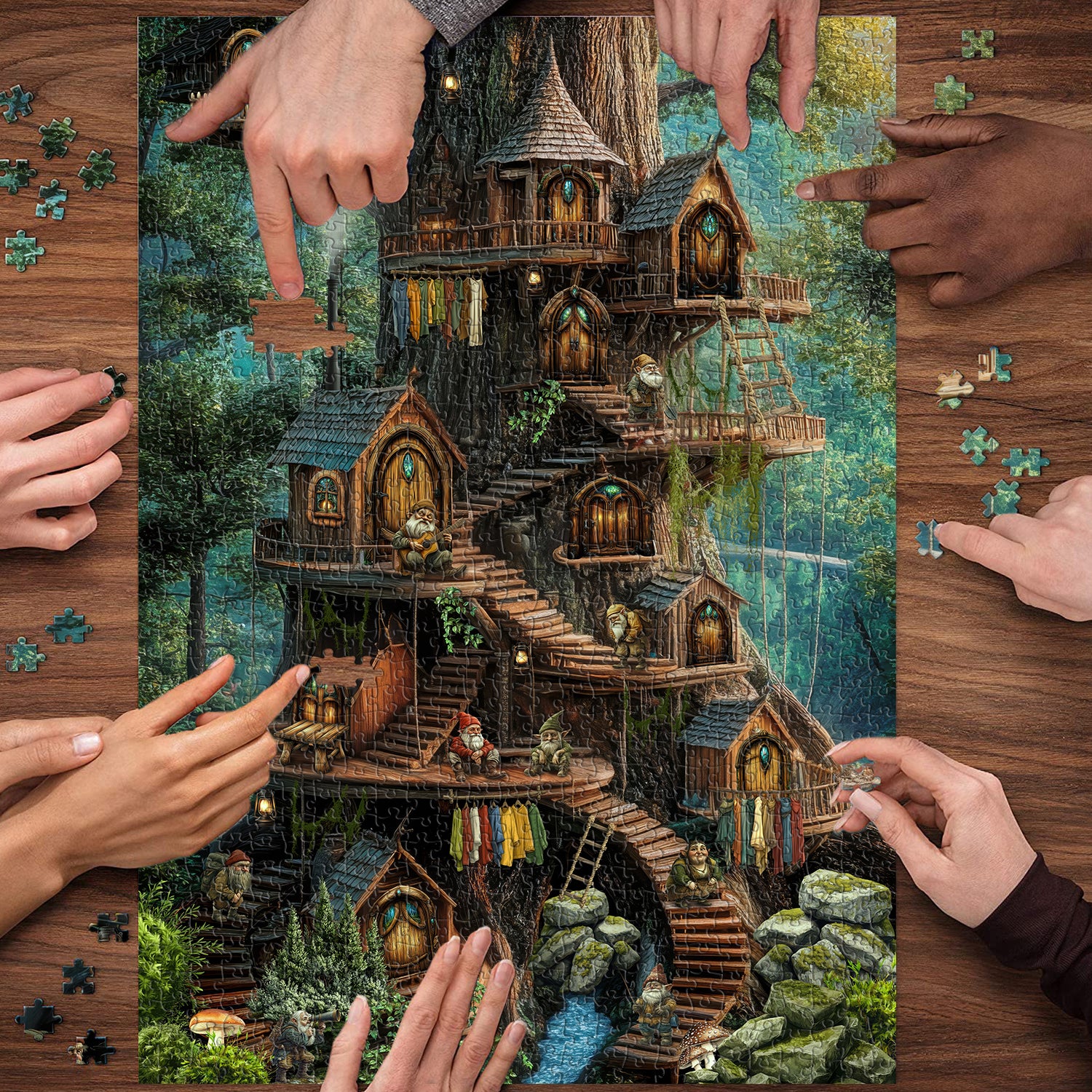 Forest Gnome Jigsaw Puzzle 1000 stuks