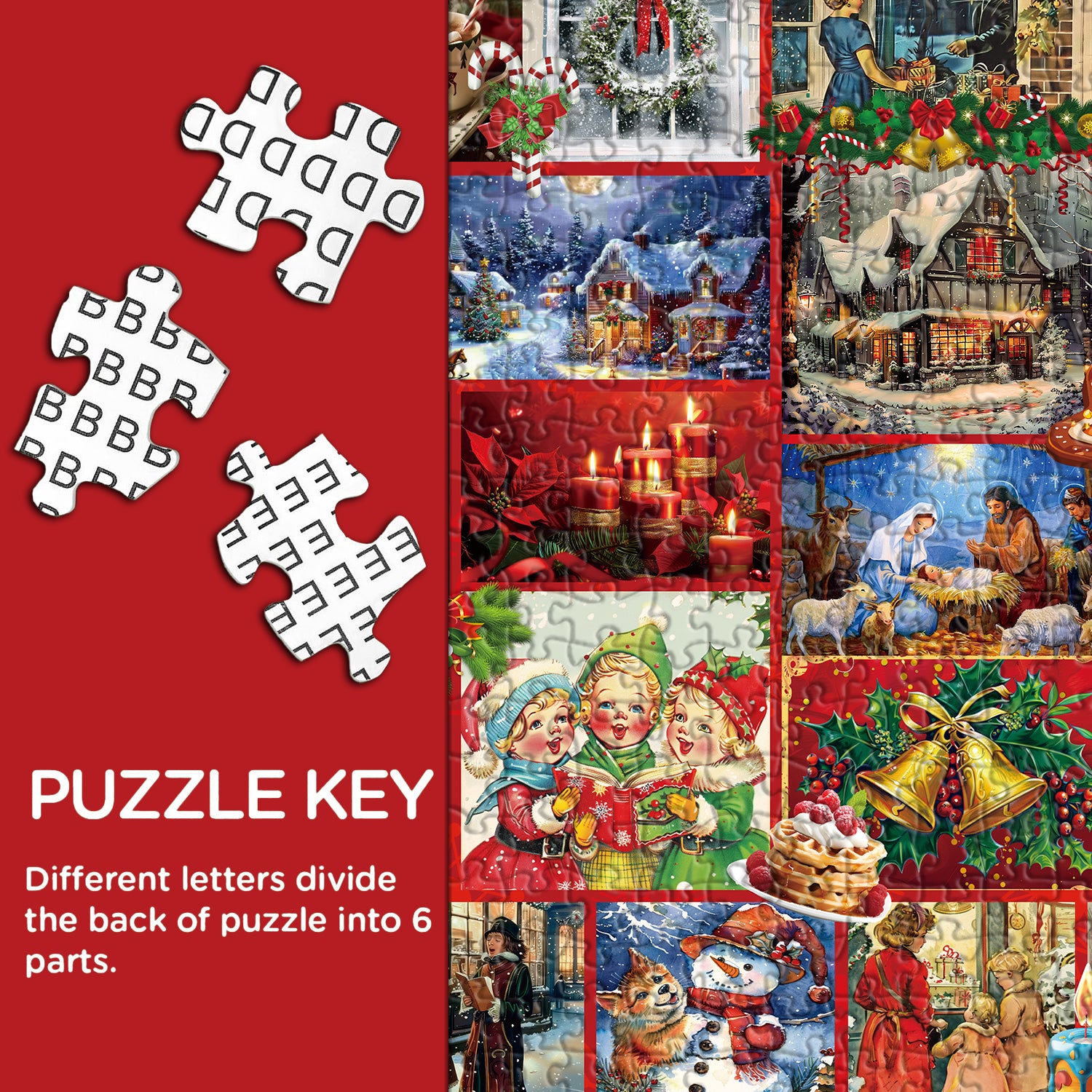 Christmas lllustration Jigsaw Puzzle 1000 Pieces