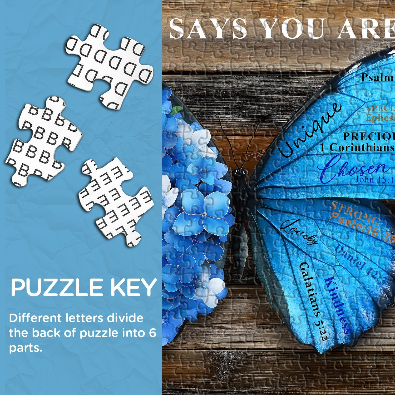 Vlindervleugels zegene puzzel puzzel 1000 stuks