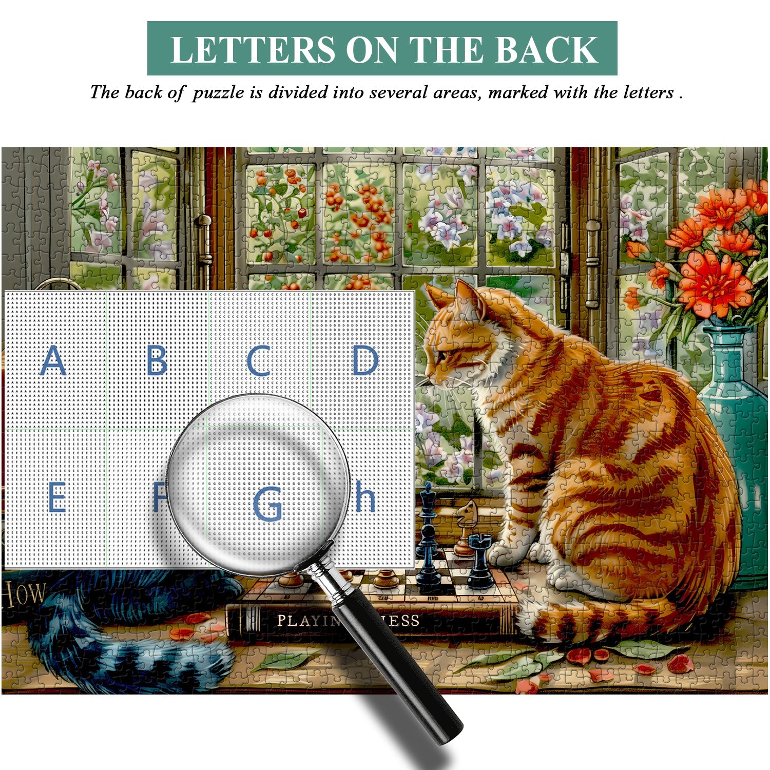 Échecs jouant des chats puzzle 1000 pièces