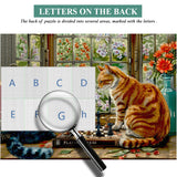 Échecs jouant des chats puzzle 1000 pièces