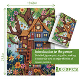 Floral Treehouse Jigsaw Puzzle 1000 Pieces