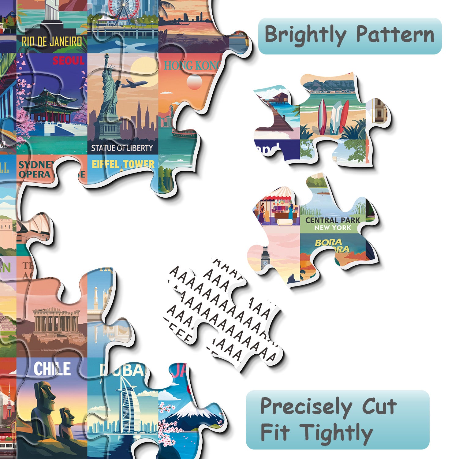 World Landmarks Jigsaw Puzzle 1000 Pieces