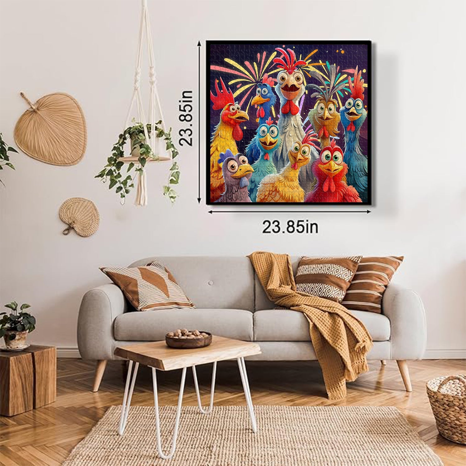 Happy Chicken Jigsaw Puzzle 1000 stuks