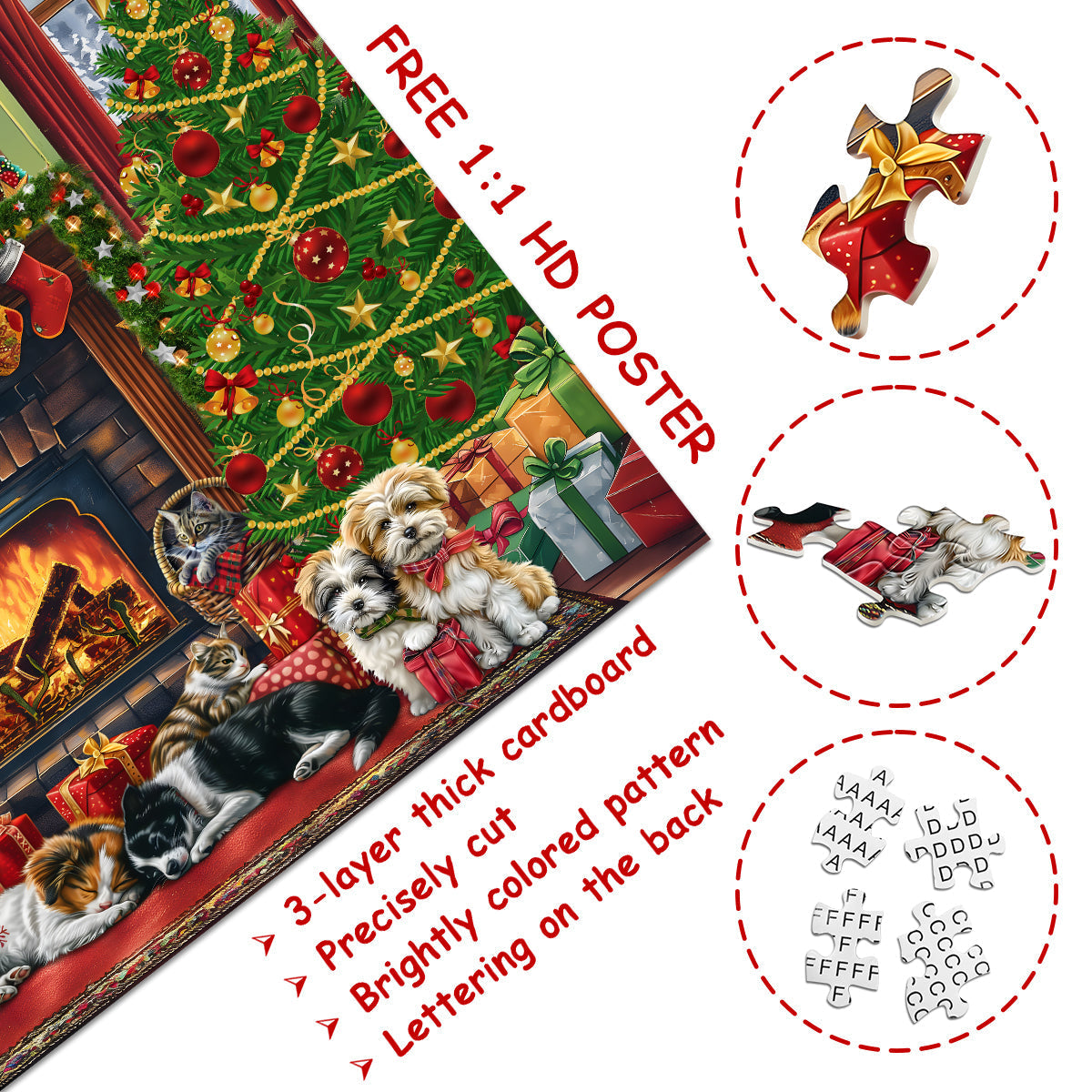 Cozy Christmas Advent Kalender Jigsaw Puzzle 1000 stuks