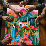 Kaktusgarten -Puzzles 1000 Stücke