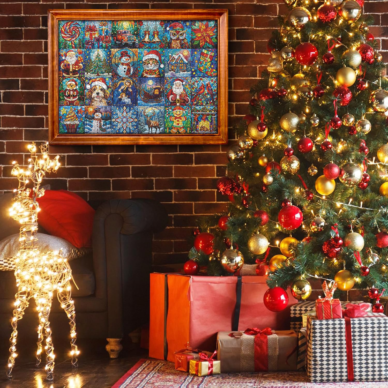 Christmas Treasures Advent Calendar Jigsaw Puzzle  1000 Pieces