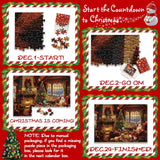 Cozy Hearth Advent Calendar Jigsaw Puzzle  1000 Pieces