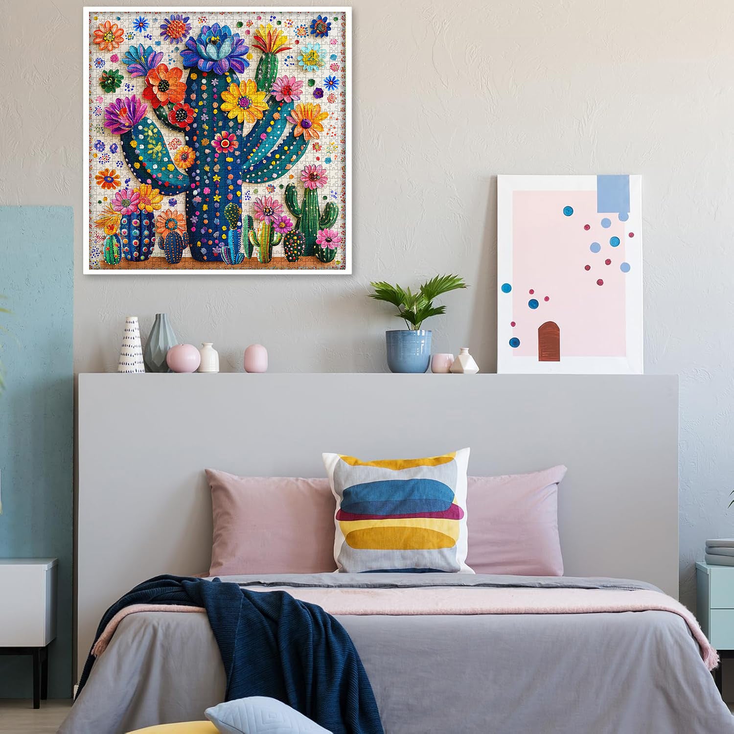 Color Cactus Jigsaw Puzzle 1000 Pieces