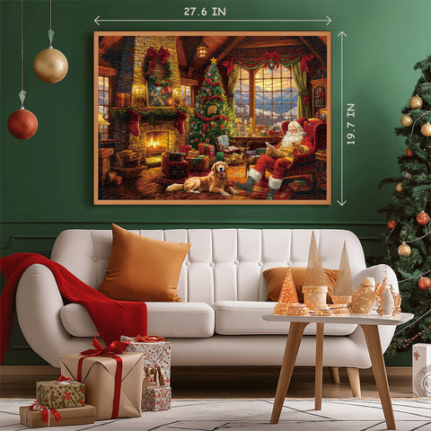 Cozy Hearth Advent Calendar Jigsaw Puzzle  1000 Pieces