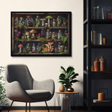 Bookshelf Mushroom Forest Jigsaw Puzzle 1000 Pieces