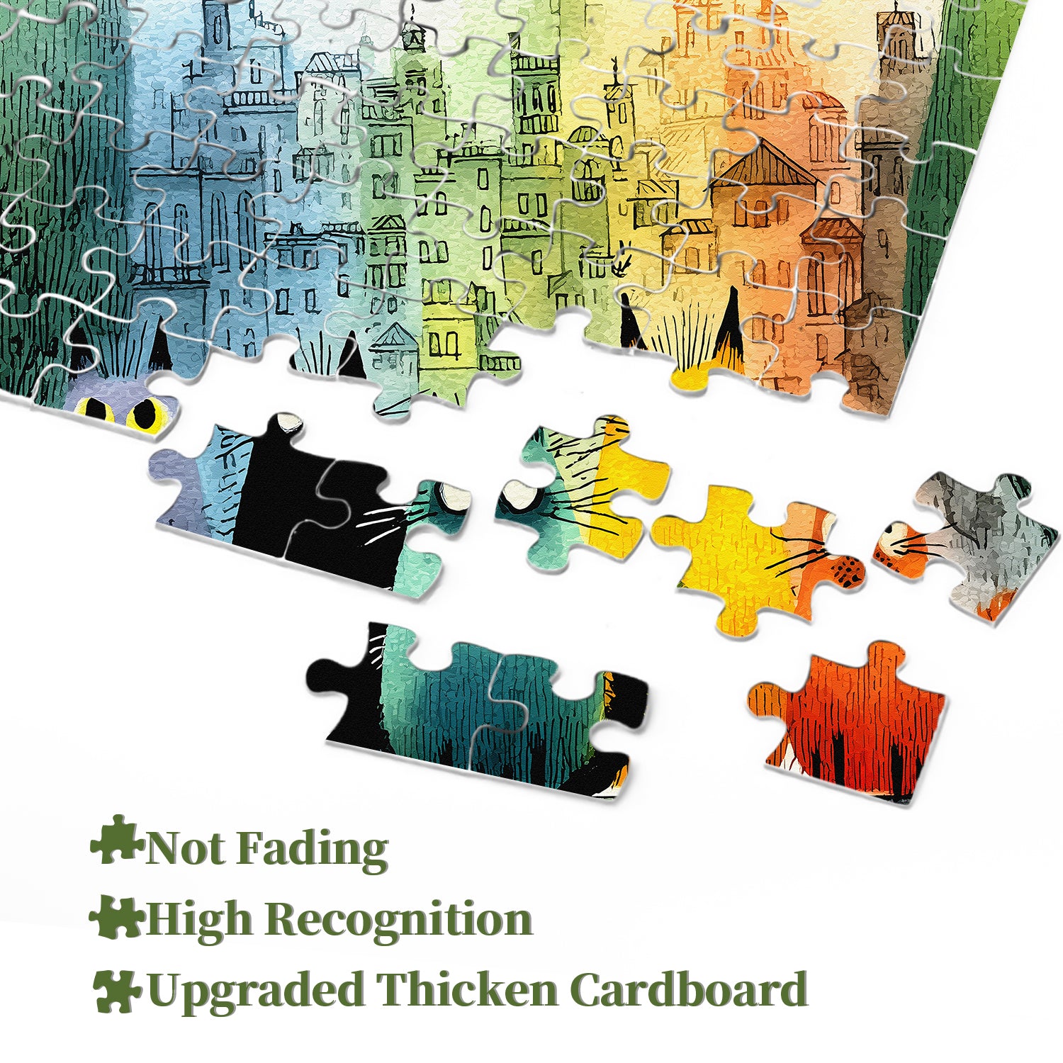 Chromatic Cats Jigsaw Puzzle 1000 Pieces