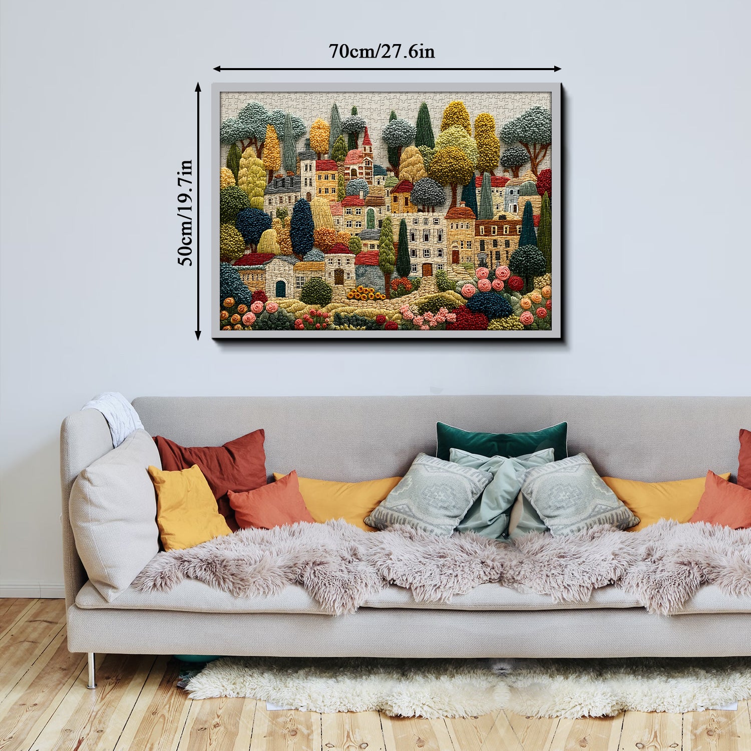 Embroidery Village Jigsaw Puzzle 1000 Pieces