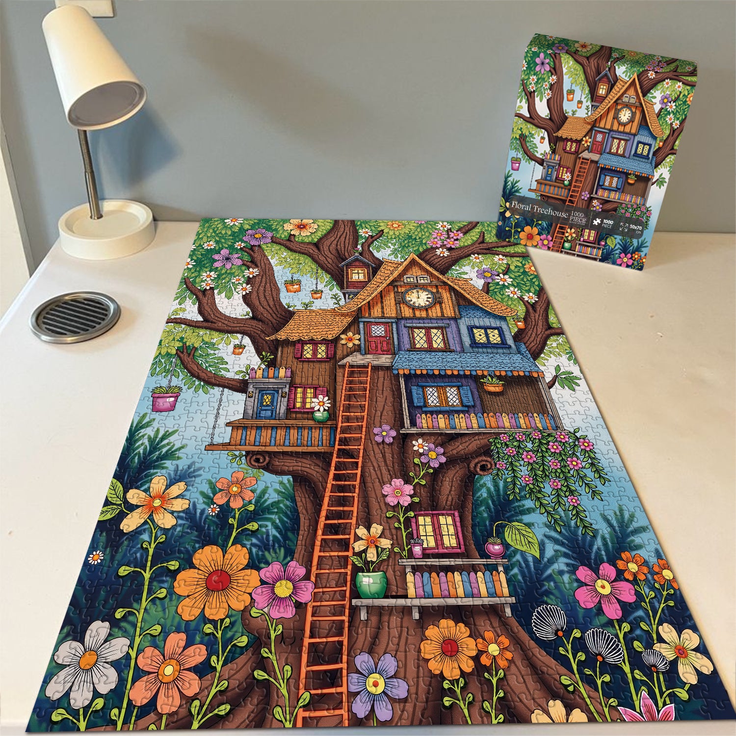 Floral Treehouse Jigsaw Puzzle 1000 Pieces