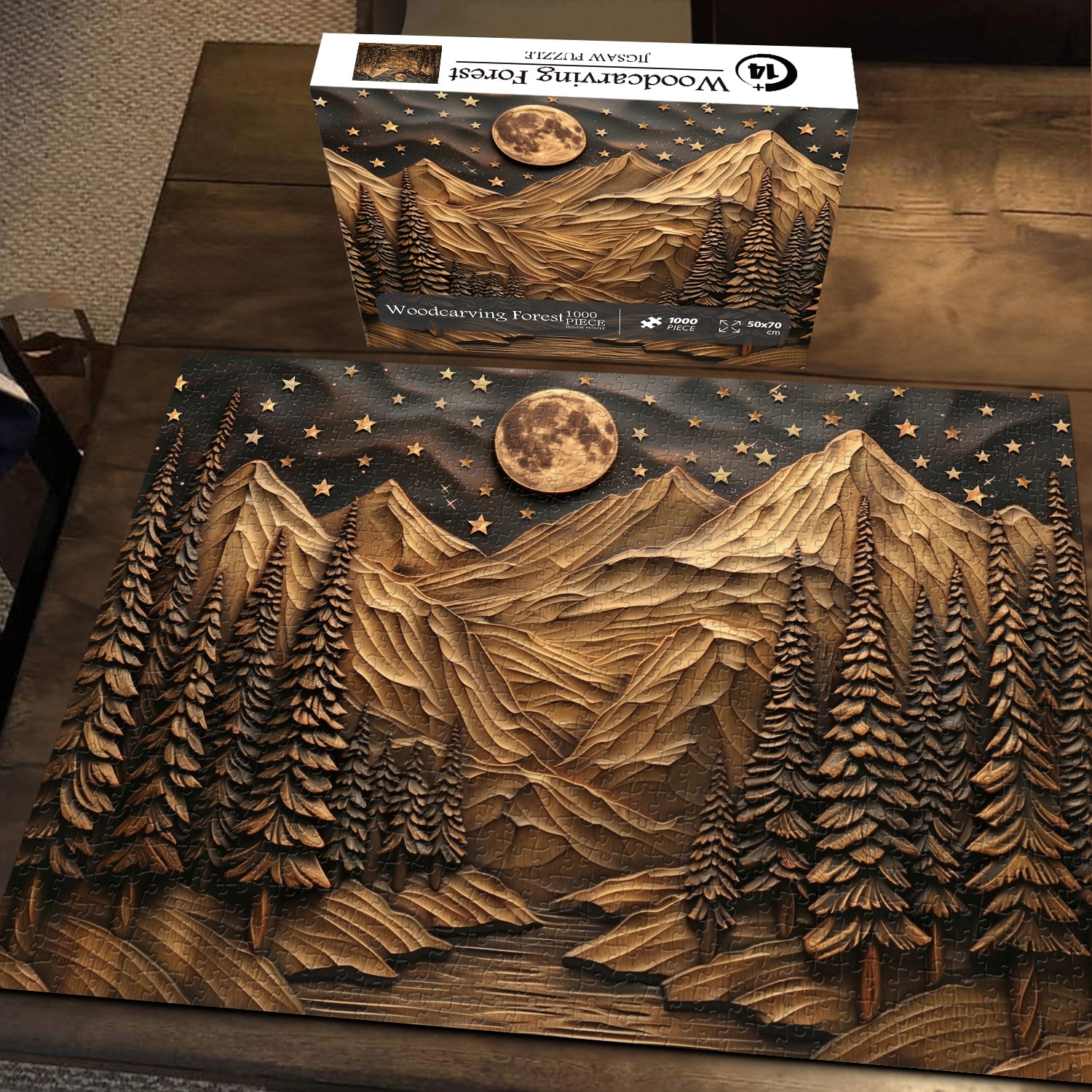 Woodcarving Forest Jigsaw Puzzle 1000 Pieces