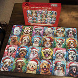Cozy Hearth Advent Calendar Jigsaw Puzzle  1000 Pieces