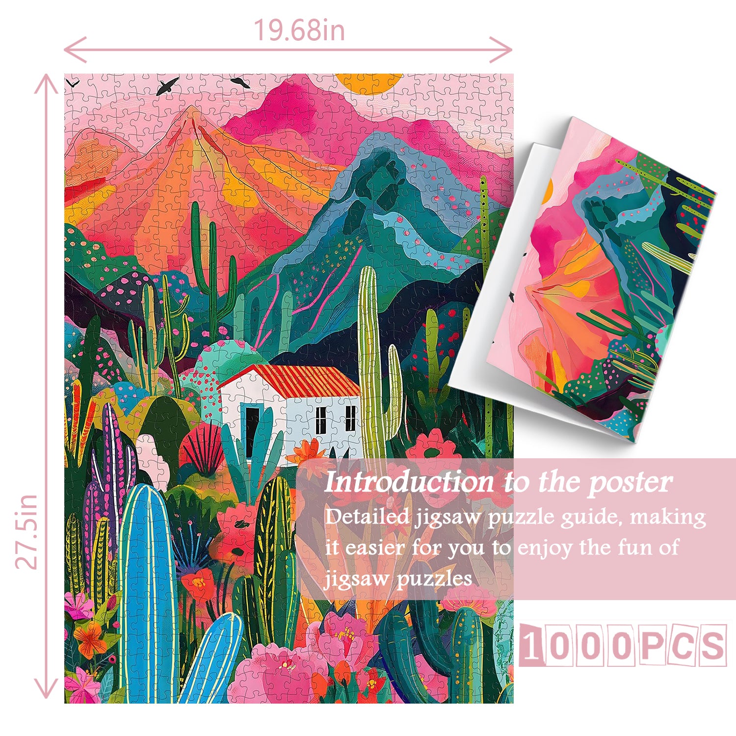 Kaktusgarten -Puzzles 1000 Stücke