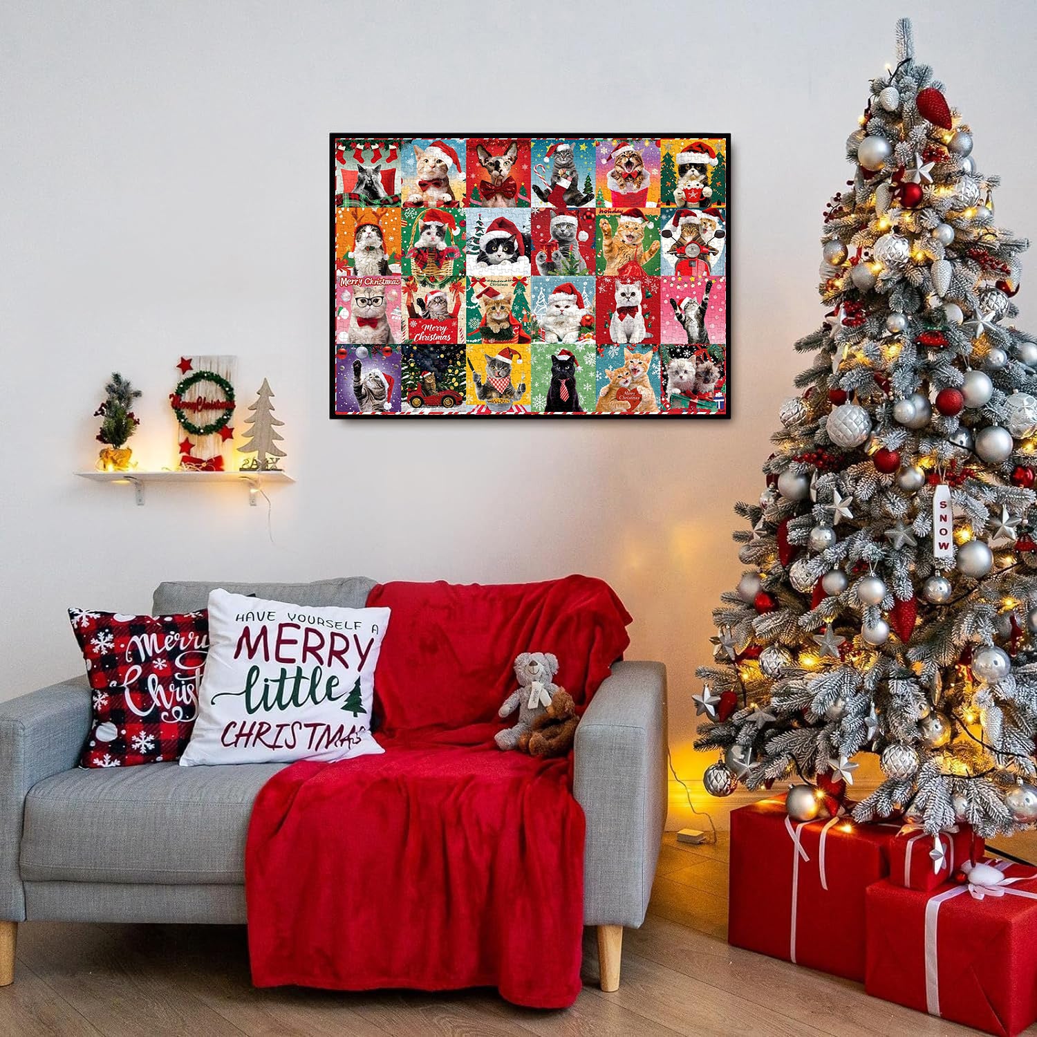 Christmas Cats Jigsaw Puzzle 1000 Pieces