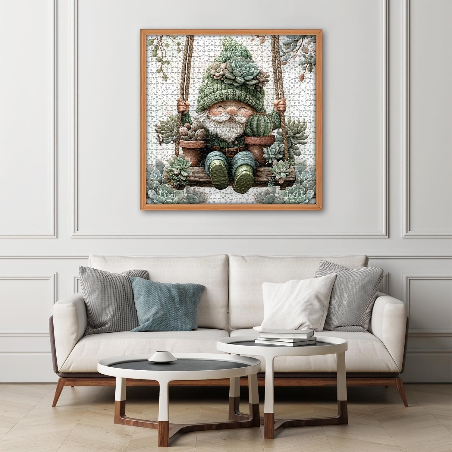 Succulents Gnome Jigsaw Puzzle 1000 Pieces