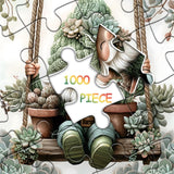 Succulents Gnome Jigsaw Puzzle 1000 Pieces