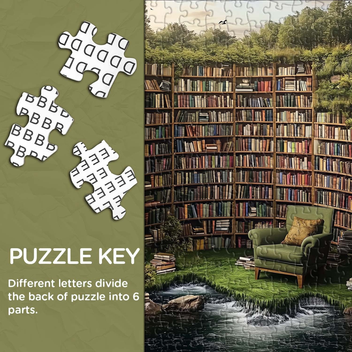Nature's Library Jigsaw Puzzle 1000 Pieces